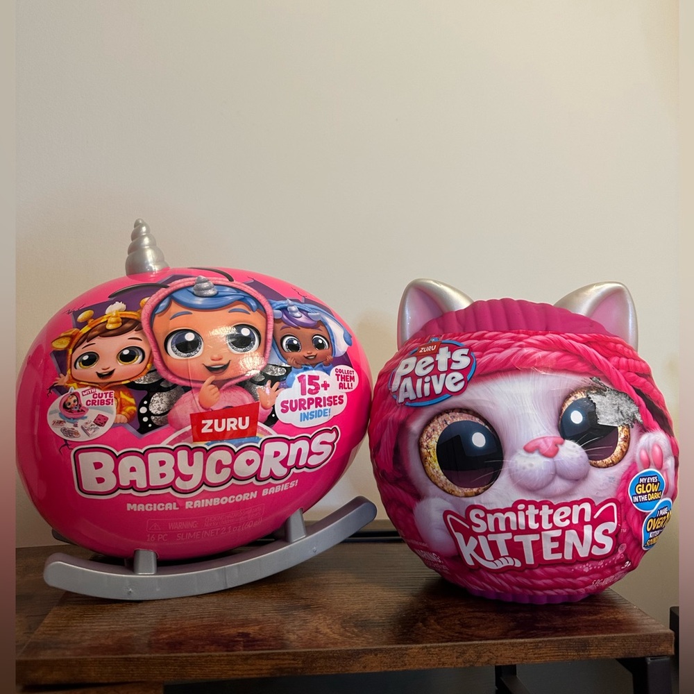Babycorns Magical Rainbowcorn Babies Toy and Pets Alive Smitten Kittens